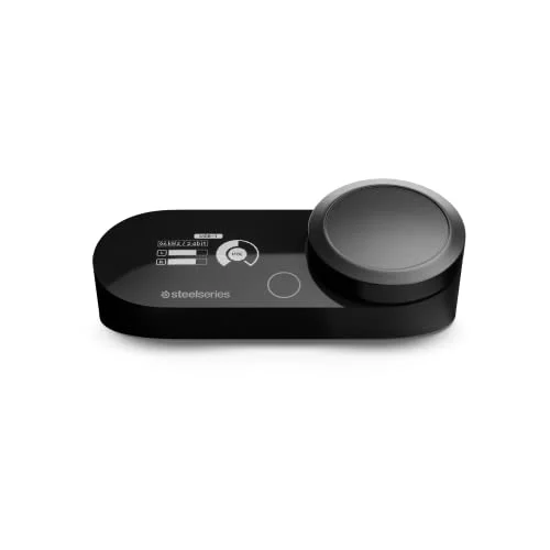 Premium Hi-Res Audio Gaming DAC Amplifier with Quad-DAC Technology and AI Noise Cancellation for PC and Console (Black, 1 Unit) lca4o