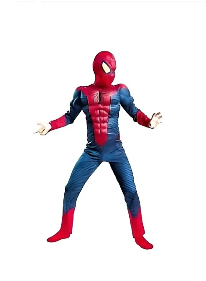 Oulabi Mir Superhero Character Costume with Padded Muscle Detail (Kids Size 8-9 Years) 9bwl9