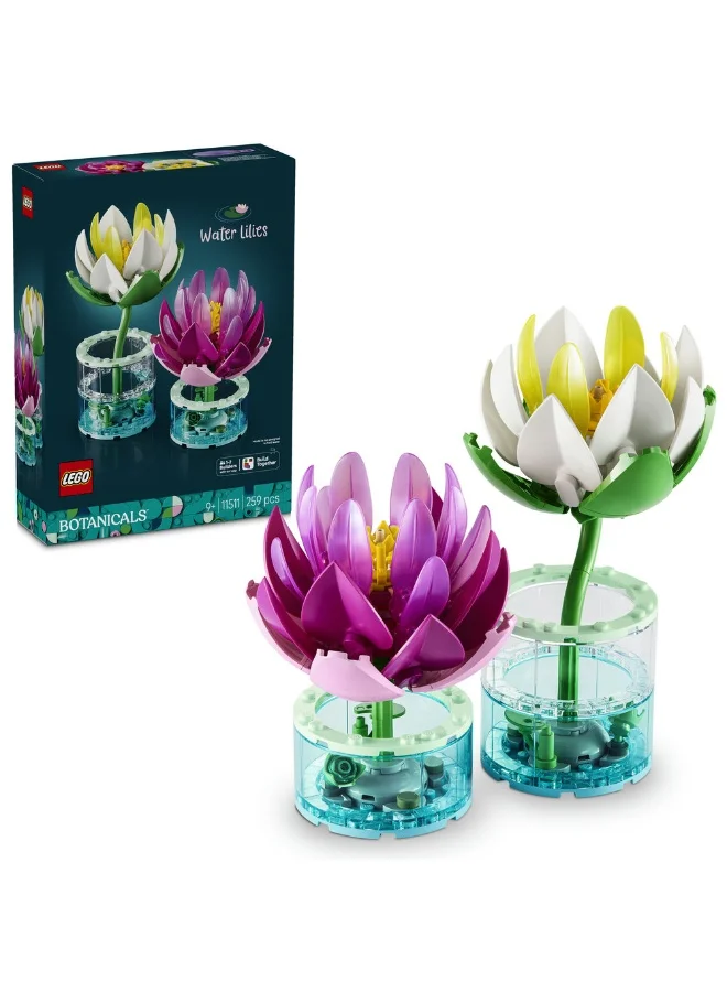 Building Blocks Water Lilies Artificial Plant Set (Decorative Botanical Display, 259 Pieces) 0vnuo