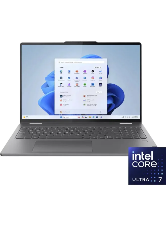 Premium 2-in-1 Touchscreen Laptop 16 Inch 2K Display Core Ultra 7 16GB RAM 1TB SSD Windows 11 Home (Storm Grey) 31ck6