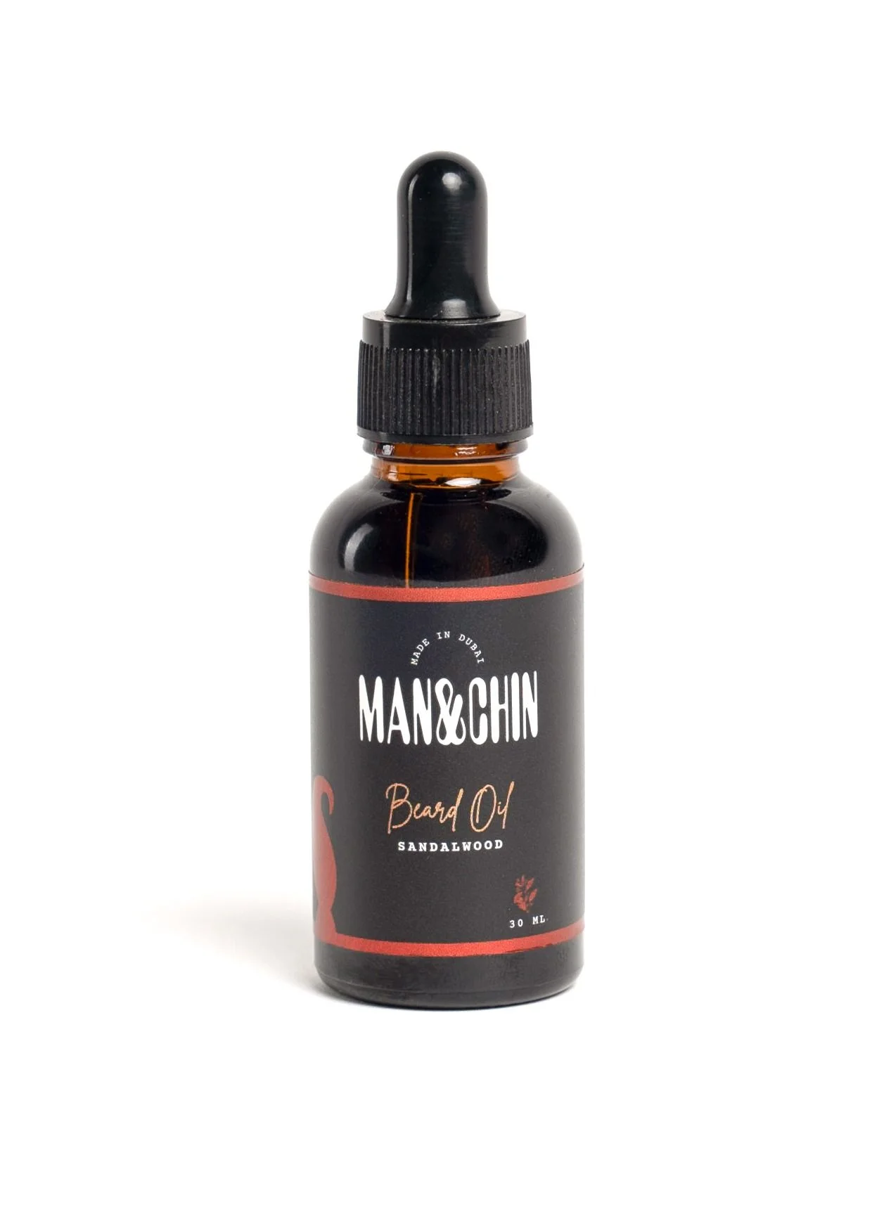 MAN&CHIN Beard Oil Sandalwood Scent Premium Grooming Treatment for Men (30 mL) c9uql