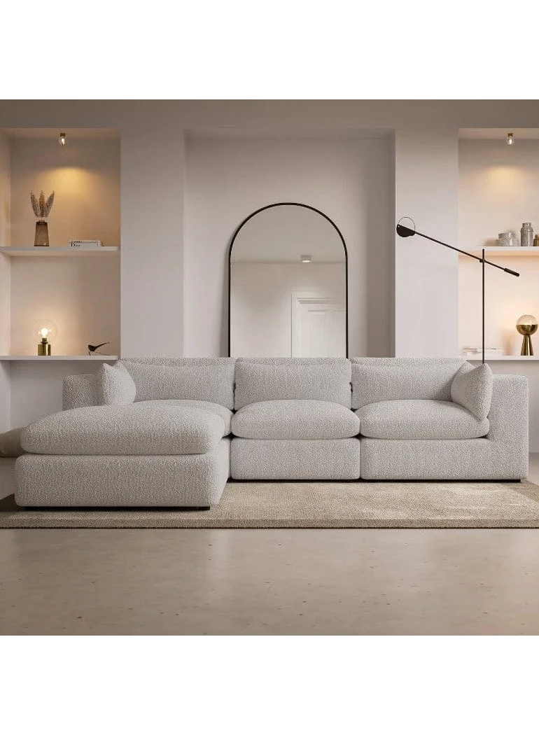 Maharat Al Bahar Modern Cloud Sofa Set Premium Plush Living Room Furniture (Solid Wood Frame, 220 cm) 5p5fg