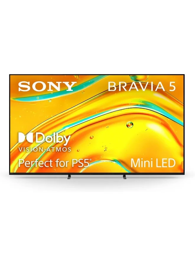 Premium 55-Inch Mini-LED 4K Smart TV Ultra-HD Home Cinema Display (Black, 140 cm) 4vj6s