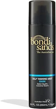 Bondi Sands Self Tanning Mist Dark Premium Sunless Tanning Spray for Natural Glow (250 mL) nxhlc