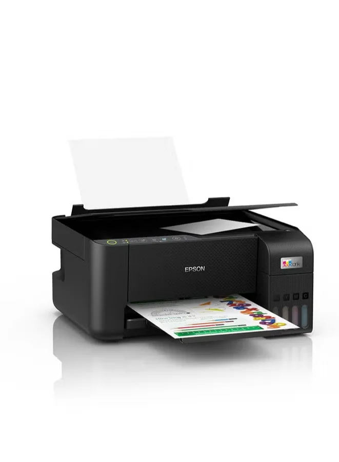 Premium 3-in-1 Ink Tank Printer A4 Wireless Home Office All-in-One Device (Black) o5pvt