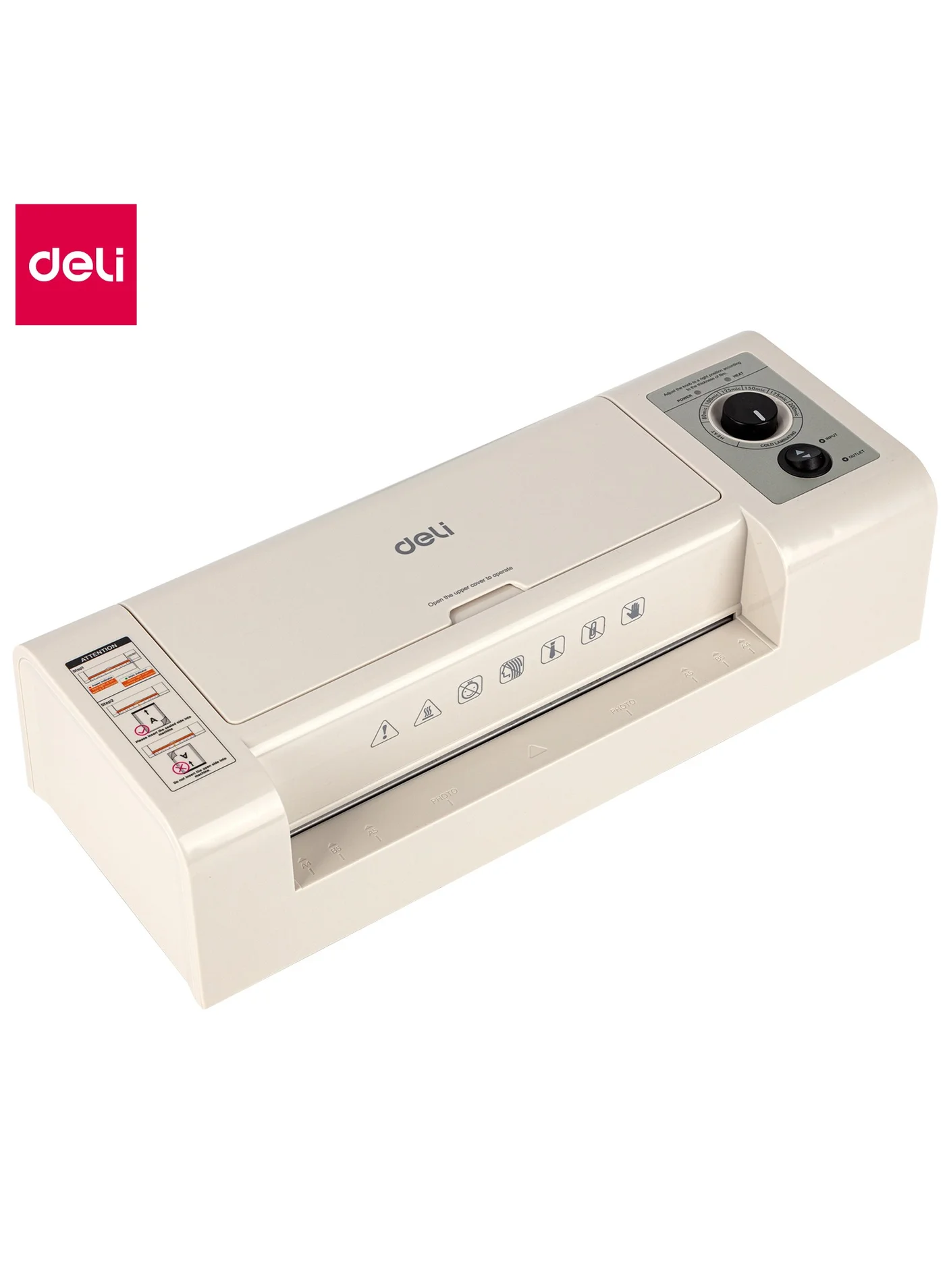 Deli A4 Laminator Machine Professional Thermal Laminating System (300mm/min Speed, 80-200 Mic Range, ABS Material) jnflp