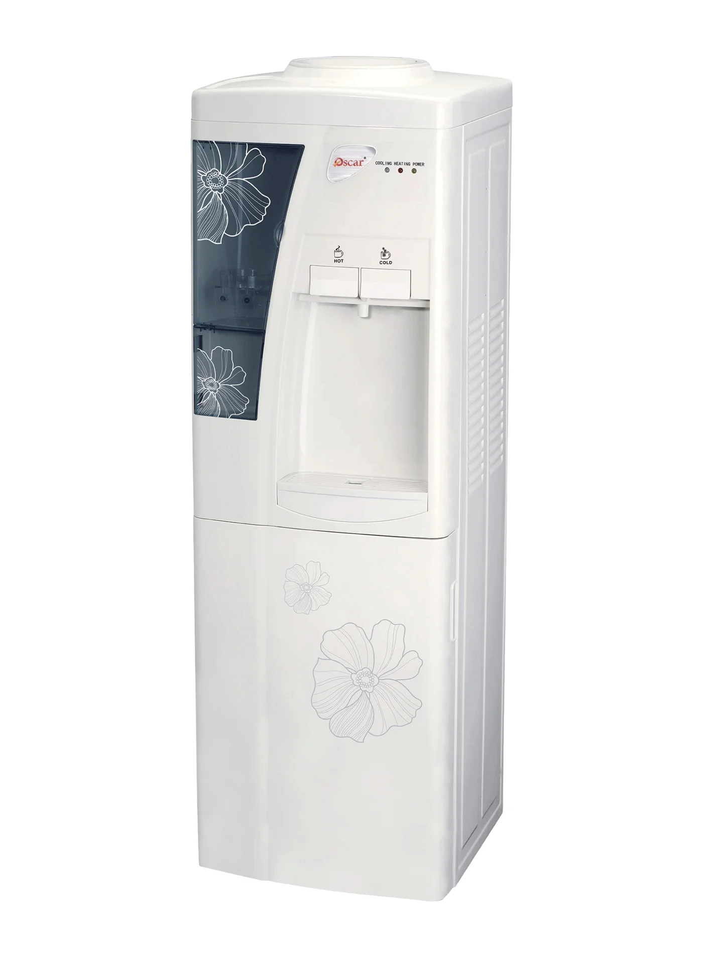 OSCAR Hot & Cold Water Dispenser Cabinet with Stainless Steel Tank (SUS304) and Child Safety Lock (Floor Standing) r7l8c