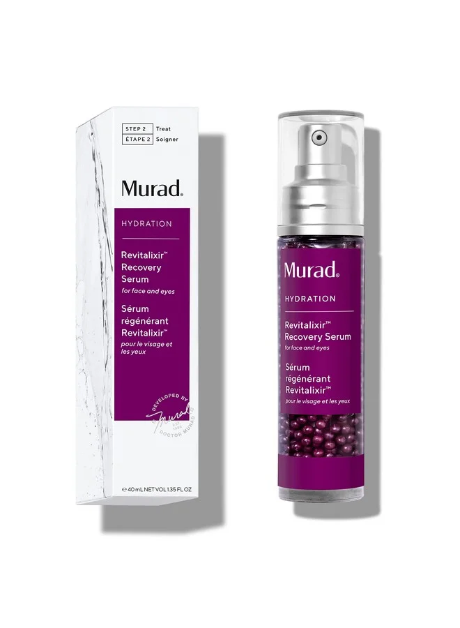 Premium Hydrating Recovery Serum for Face and Eyes, Brightening and Smoothing Facial Treatment (40 mL) h431c
