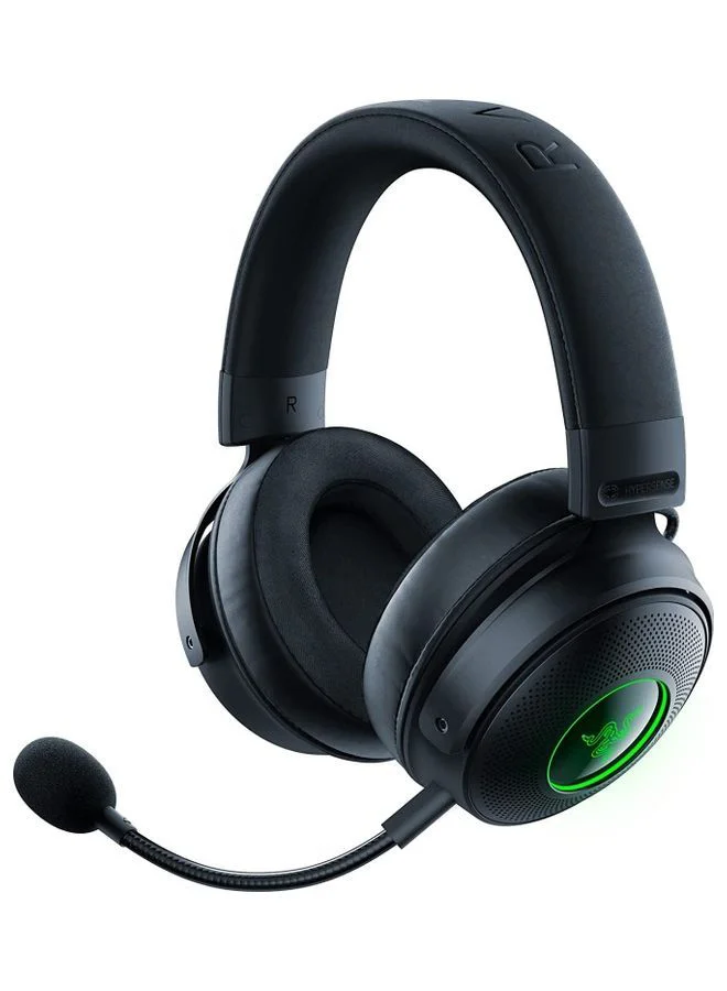 Premium Wireless Gaming Headset with Haptic Feedback and Passive Noise Cancellation (Black, Over-Ear) 5jksh