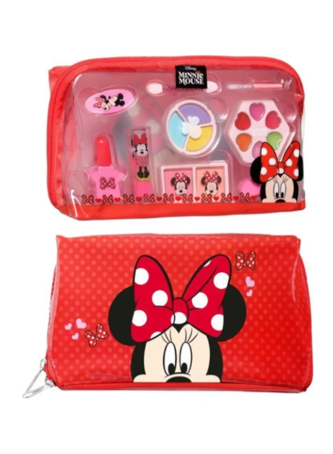 Premium Cartoon Character Cosmetic Organizer Bag (Pink, 22 cm x 15 cm x 8 cm) vicii