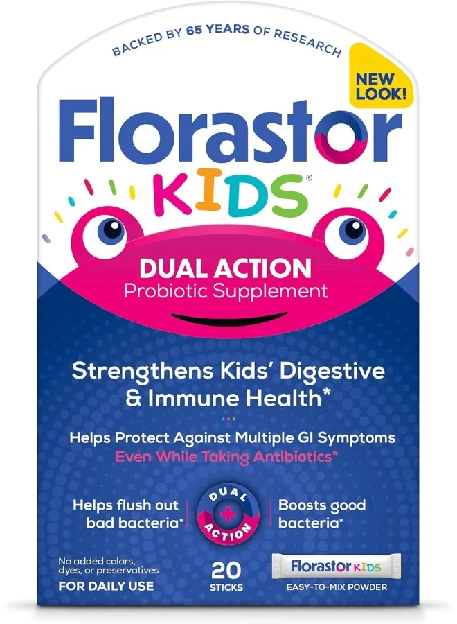 Probiotic Powder Supplement for Kids Digestive and Immune Support (20 Sticks) c2j8n