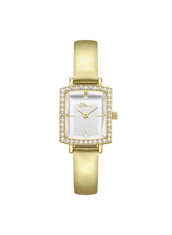 Lorie Analog Watch for Women White Dial Genuine Leather Strap (19.2mm) dth0s