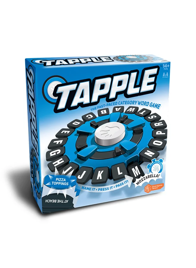 Boardgame Space Tapple Word Game Fast-Paced Family Party Activity (1 Unit) zywj3