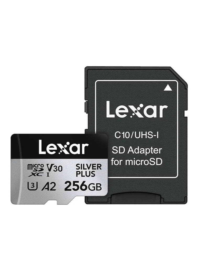 Professional MicroSDXC Memory Card 1TB UHS-I V30 U3 High-Speed Data Storage (Silver, 1TB) fs8y1