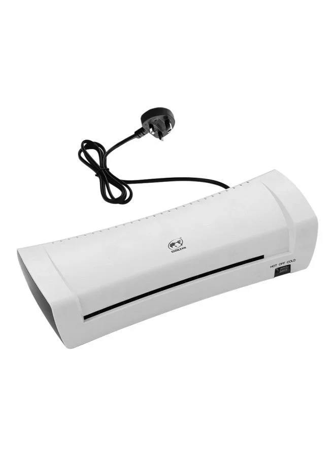 OSMILE Hot and Cold Laminating Machine Premium Office Document Protector (White, 1 Unit) ljbs1