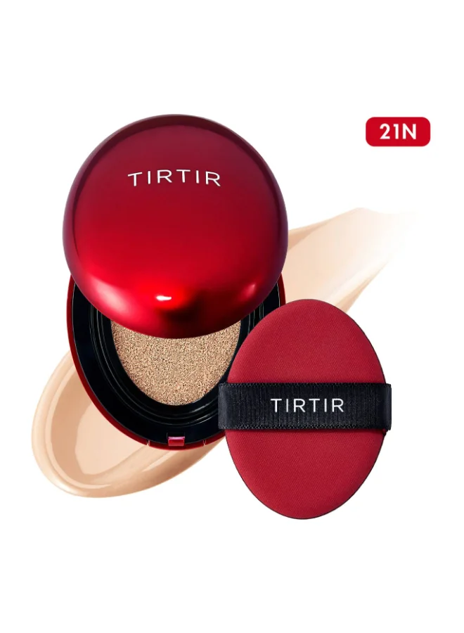 TIRTIR Mask Fit Red Cushion Foundation Long-Lasting Medium Coverage (21N Ivory, 18 g) 32rll