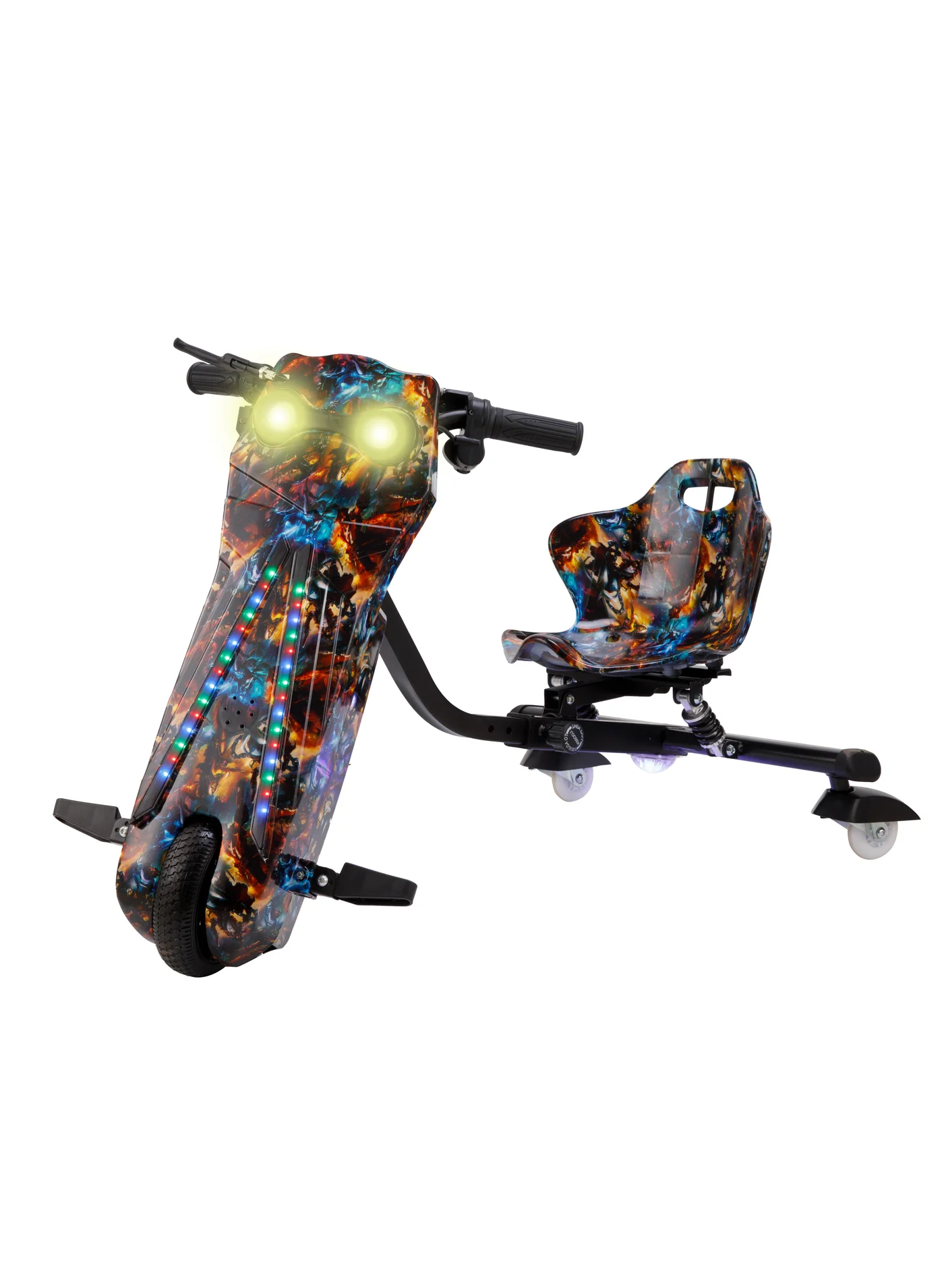 MYTOYS 36V Drifting Electric Scooter 3-Wheel Ride-On with Bluetooth Speaker and LED Lights (Unisex, 1 Unit) xdo79