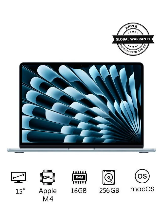 Premium Smart Laptop 15-Inch Display 10-Core CPU 16GB RAM 256GB SSD (Sky Blue, 15-Inch) aptlf