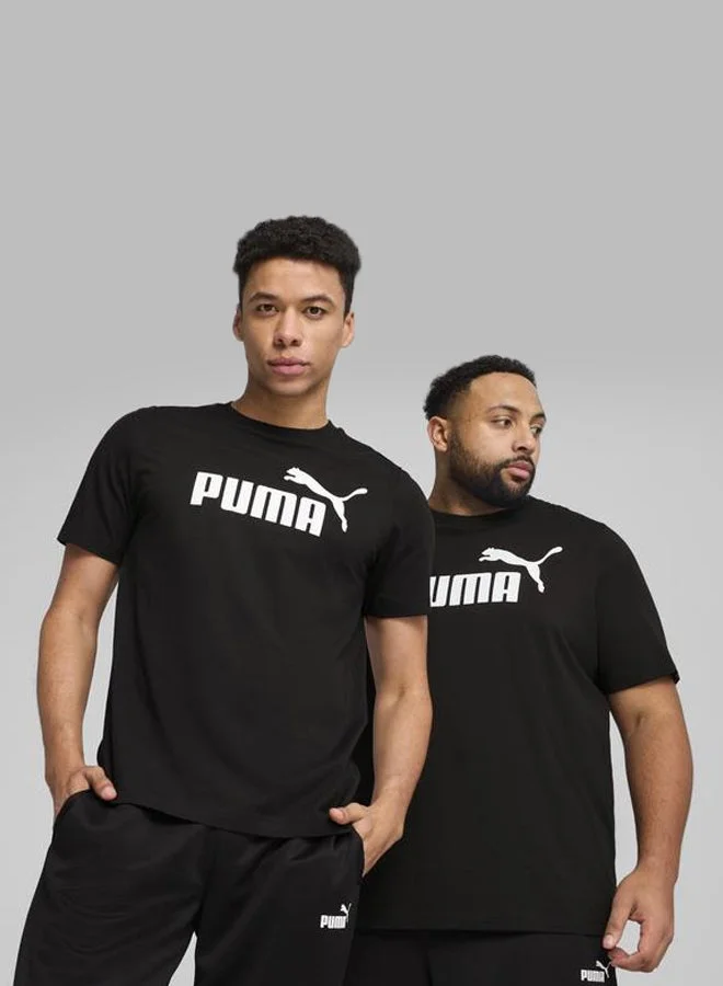 Sport Essential Logo T-Shirt Premium Cotton Crew Neck Casual Apparel for Men (Black, Large) rl9dr