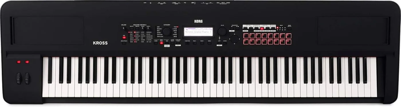 Professional 88-Key Synthesizer Workstation Digital Keyboard with Weighted Action for Studio and Live Performance (88-Key) afz0y
