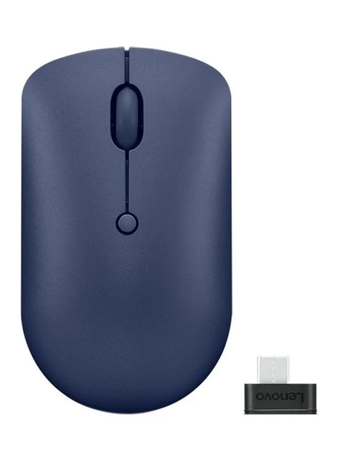 Premium Compact Wireless Mouse USB Type C Ergonomic Optical Peripheral (Blue) 4s8l0