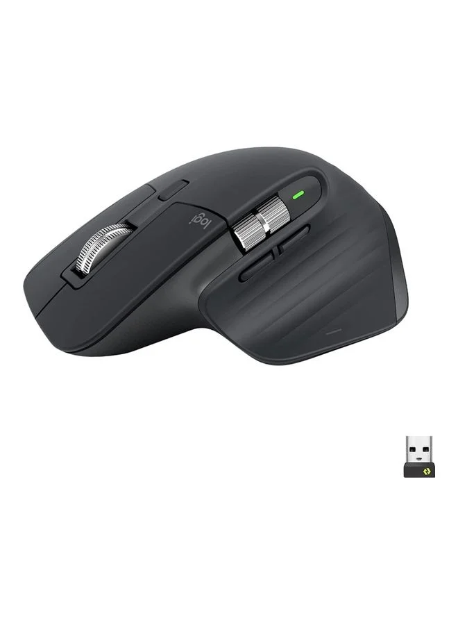 Premium Wireless Ergonomic Performance Mouse with Ultra-Fast Scrolling and Silent Clicks (Black) t74fc