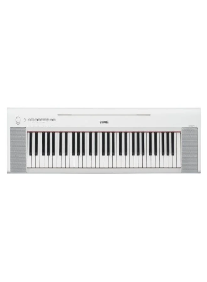 Portable Digital Piano Keyboard 61-Key Professional Musical Instrument (White, 61 Keys) ggrwe