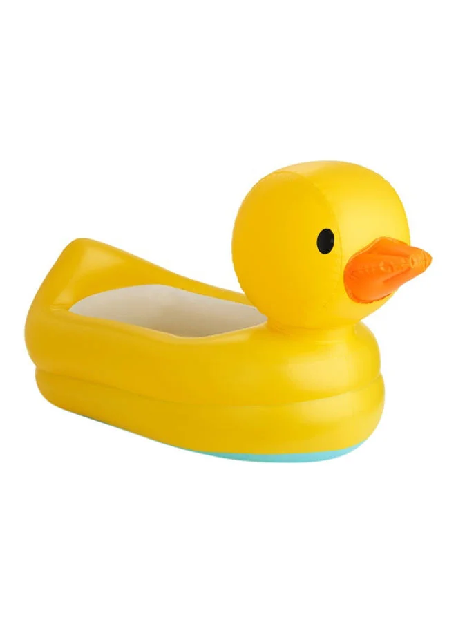 Munchkin Inflatable Safety Duck Tub for Infants and Toddlers (White, 1 Piece) lf45j