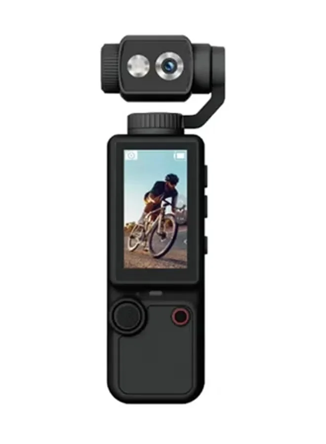 AIR TAB Pocket 4K Ultra HD Gimbal Camera with 180¡ã Adjustable Lens and 2-Inch IPS Display (Black) f7twz