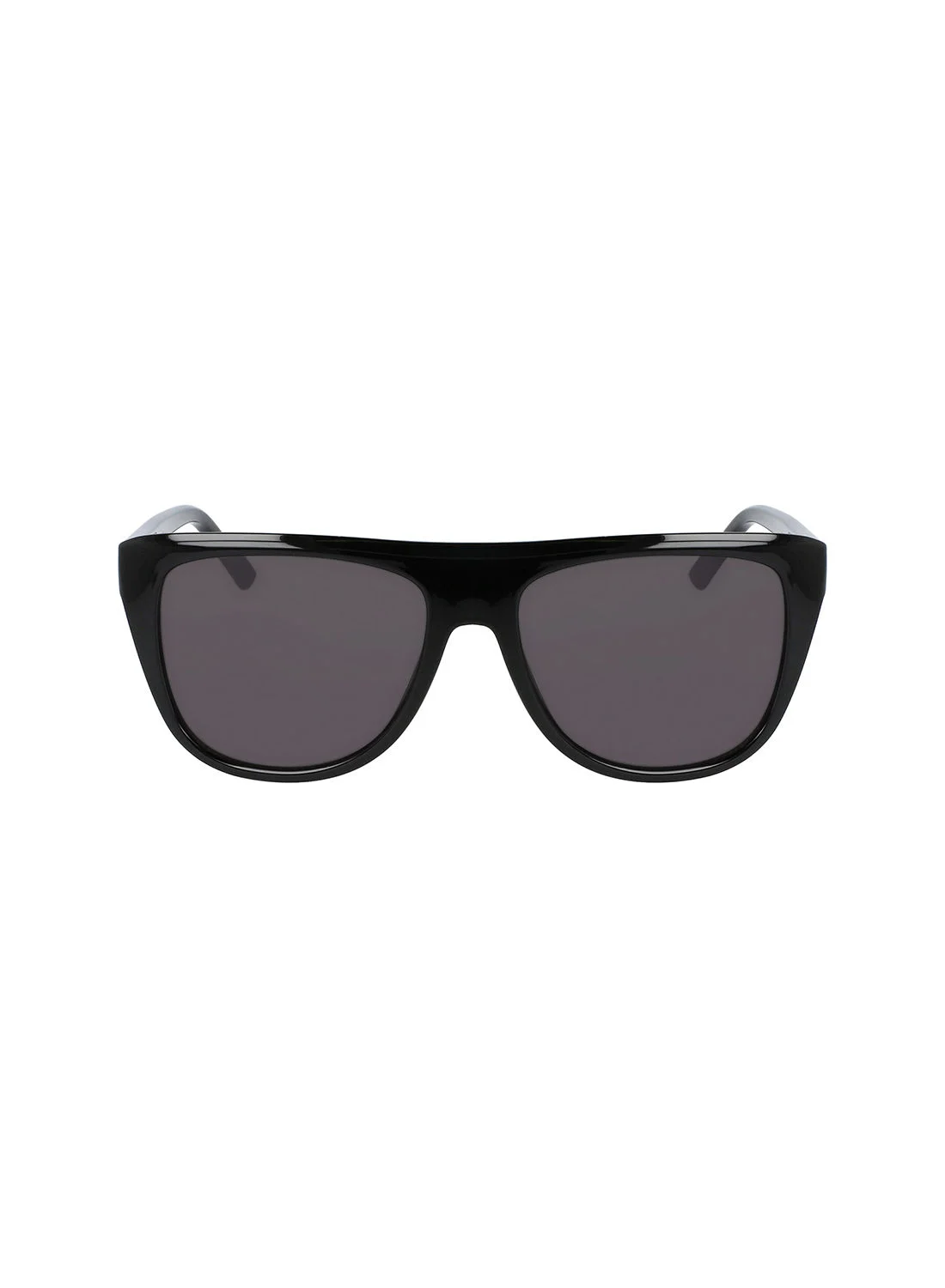 Premium Modified Rectangle Sunglasses Full Rim Injected Frame for Women (Black, 56mm) palop
