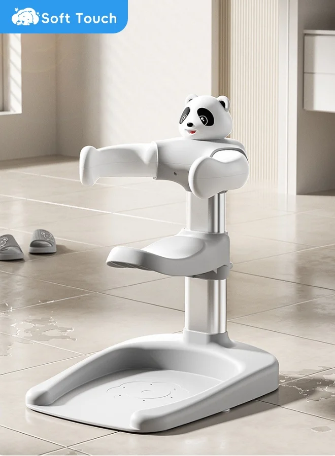 Soft Touch Adjustable Baby Bath Support Seat with Anti-Slip Base for Toddlers (6 Months+, Portable) oiwnr