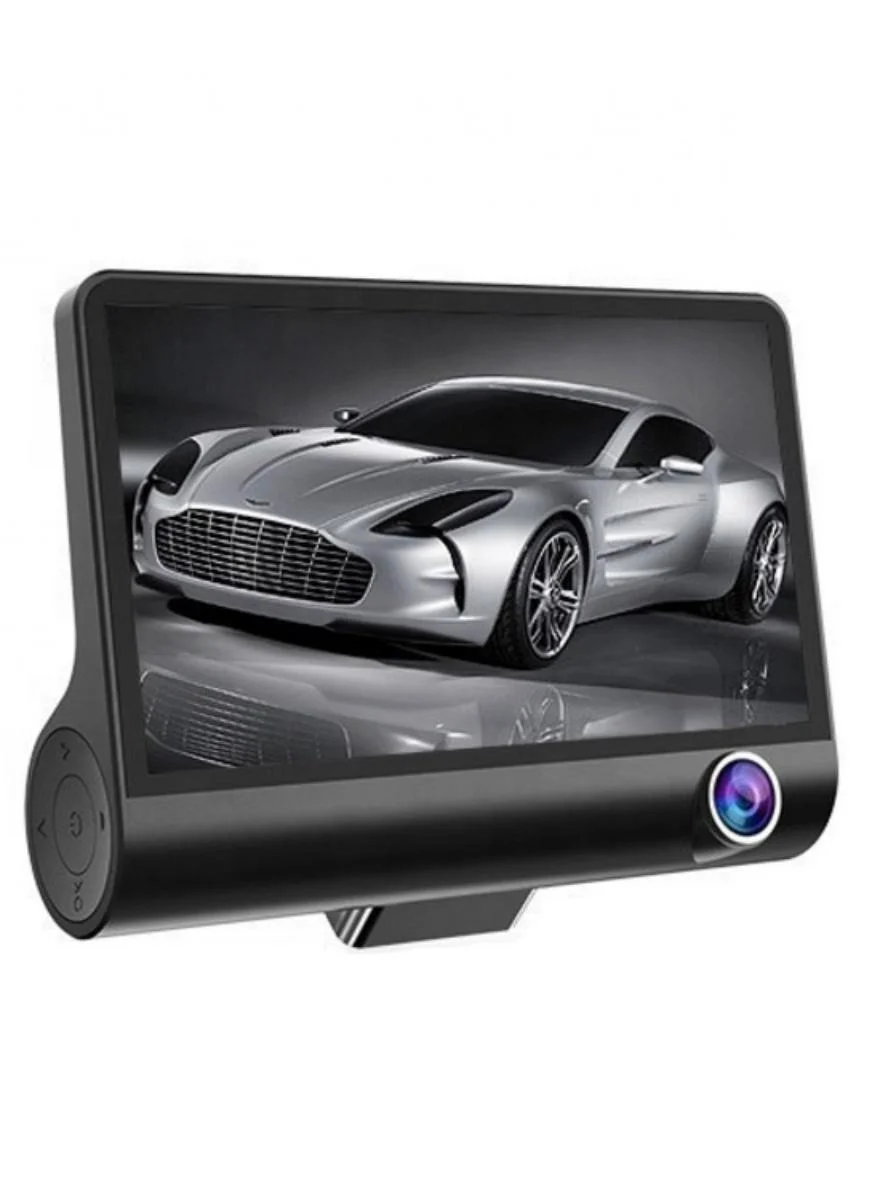 Denx HD 1080p Dual Lens Dash Cam Front and Interior Vehicle Monitoring System (Black, 1 Unit) xnmbg