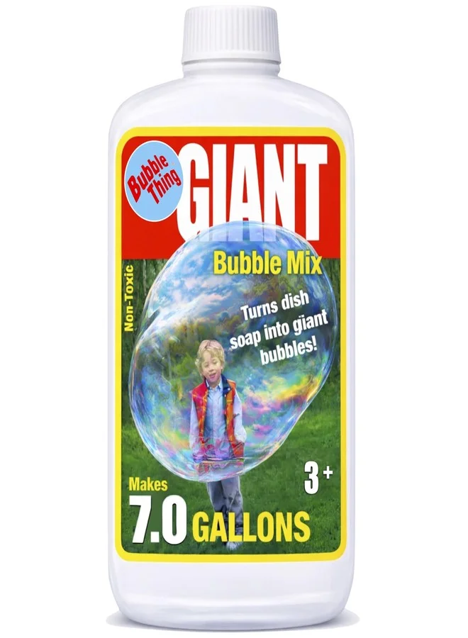 BUBBLE-THING Giant Bubble Solution Concentrate (Makes 26.5 Liters) Premium Outdoor Activity Refill for Large and Small Wands 9gt0v