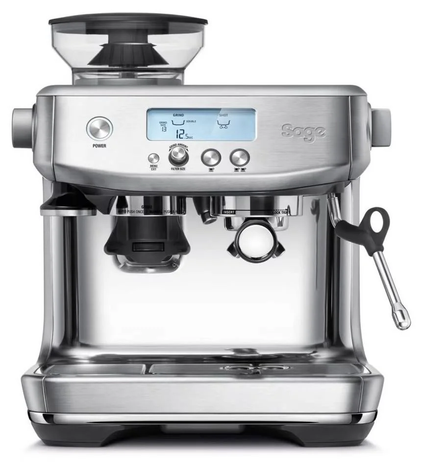Premium Bean to Cup Coffee Machine with Integrated Grinder and Milk Frother (Brushed Stainless Steel, Single Unit) 2pa1w