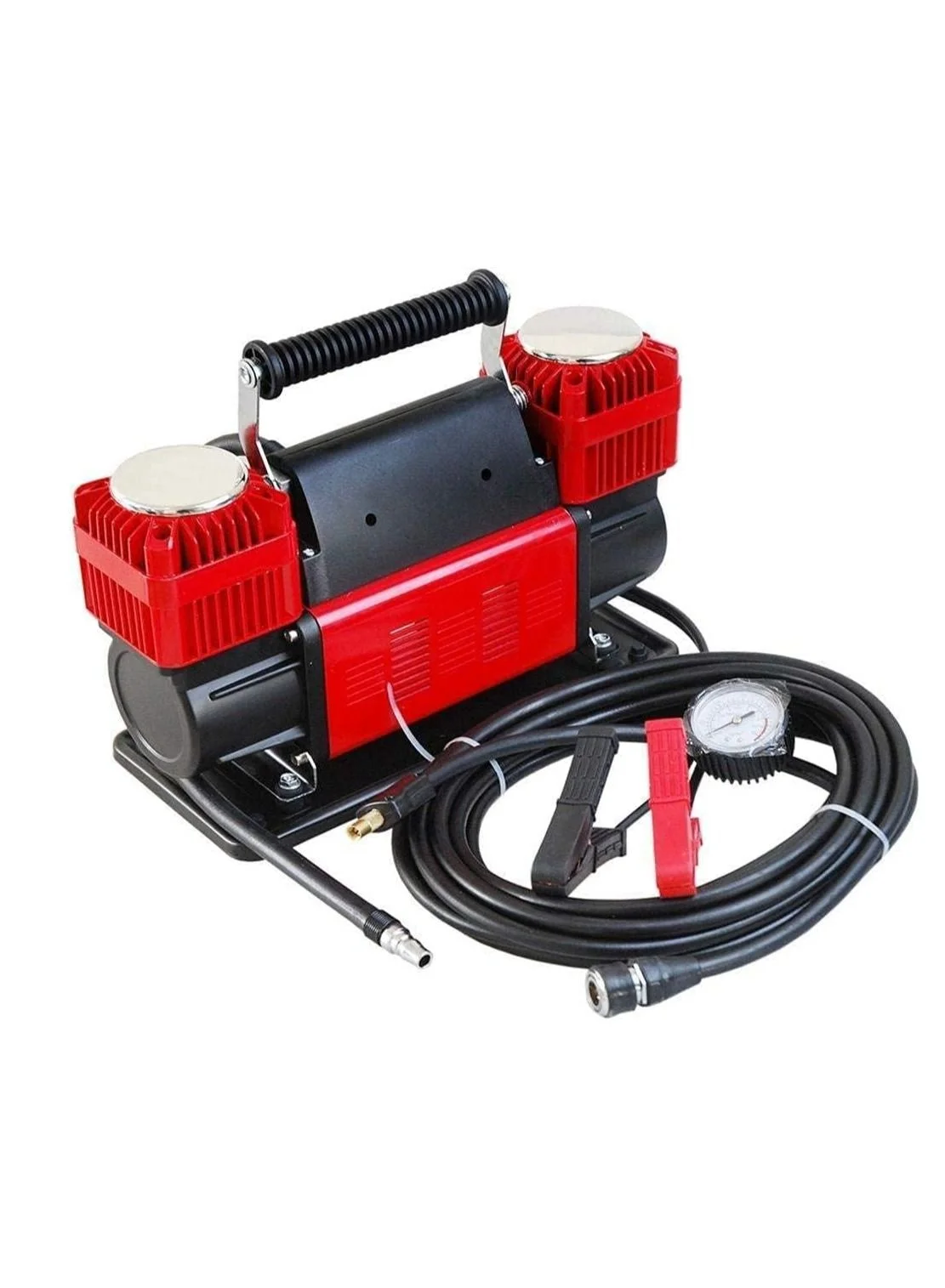 Toby's 2 Cylinder Air Compressor Pump Heavy Duty 12V Tire Inflator 150 PSI for SUVs 4x4 Off-Roaders and Trucks gq74j