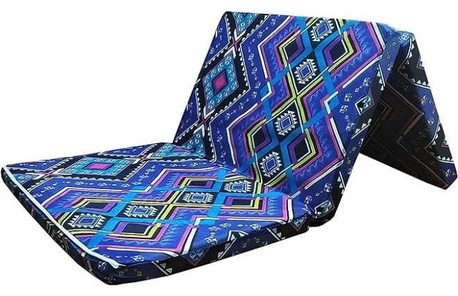 Harmony Home Folding Foam Mattress Premium Portable Floor Bed (Multi Color, 180 x 90 x 7 cm) u3ryn