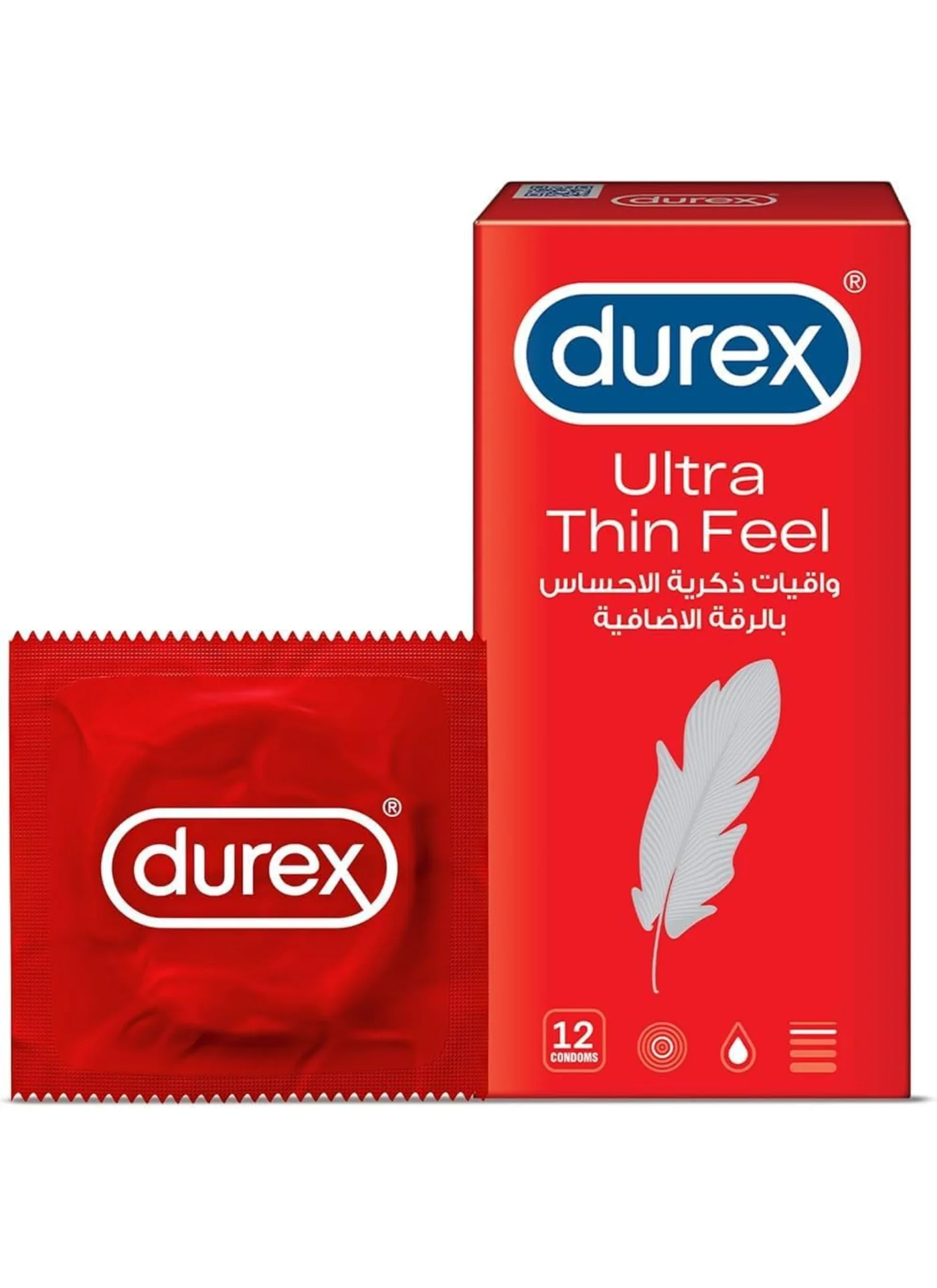 Premium Ultra Thin Lubricated Latex Condoms for Men (12 Pieces) n9flc