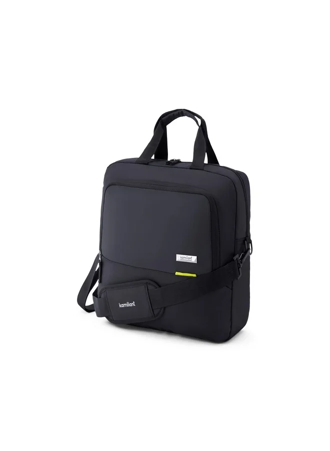 Premium Casual Office Messenger Bag with 15-inch Laptop Compartment and Adjustable Shoulder Strap for Men and Women (Black) rmaml