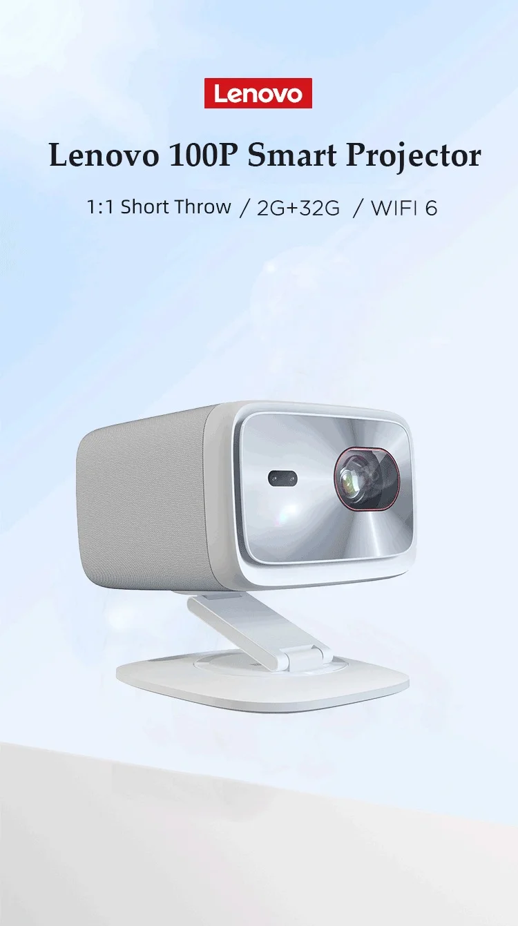 Premium Portable Smart Projector Full HD 1080P WiFi 6 Auto Focus Home Theater System for Gaming and Work (1 Unit) obdup