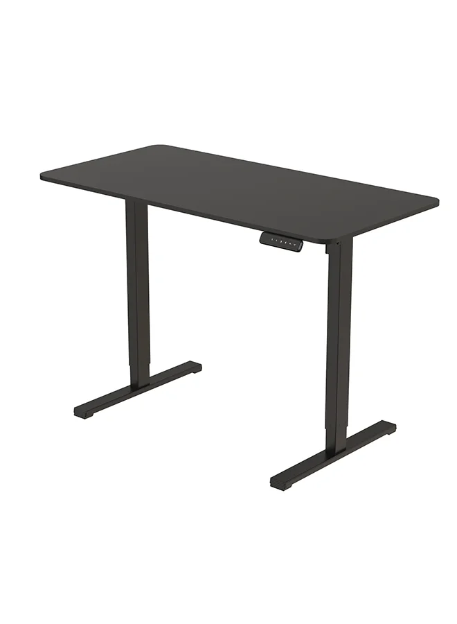 Premium Electric Standing Desk Height Adjustable Workstation with Memory Controller (Black, 120x60cm) 5opfc