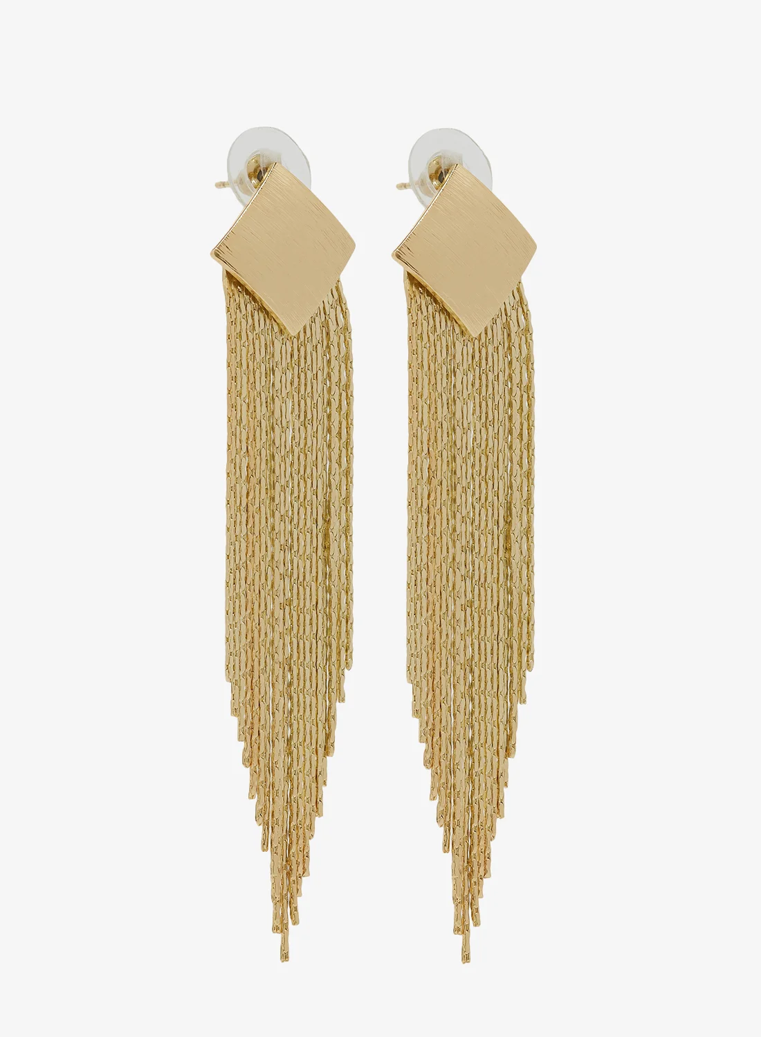 ELLA Gold Statement Drop Earrings Premium Geometric Jewelry for Women (One Size) 4muig