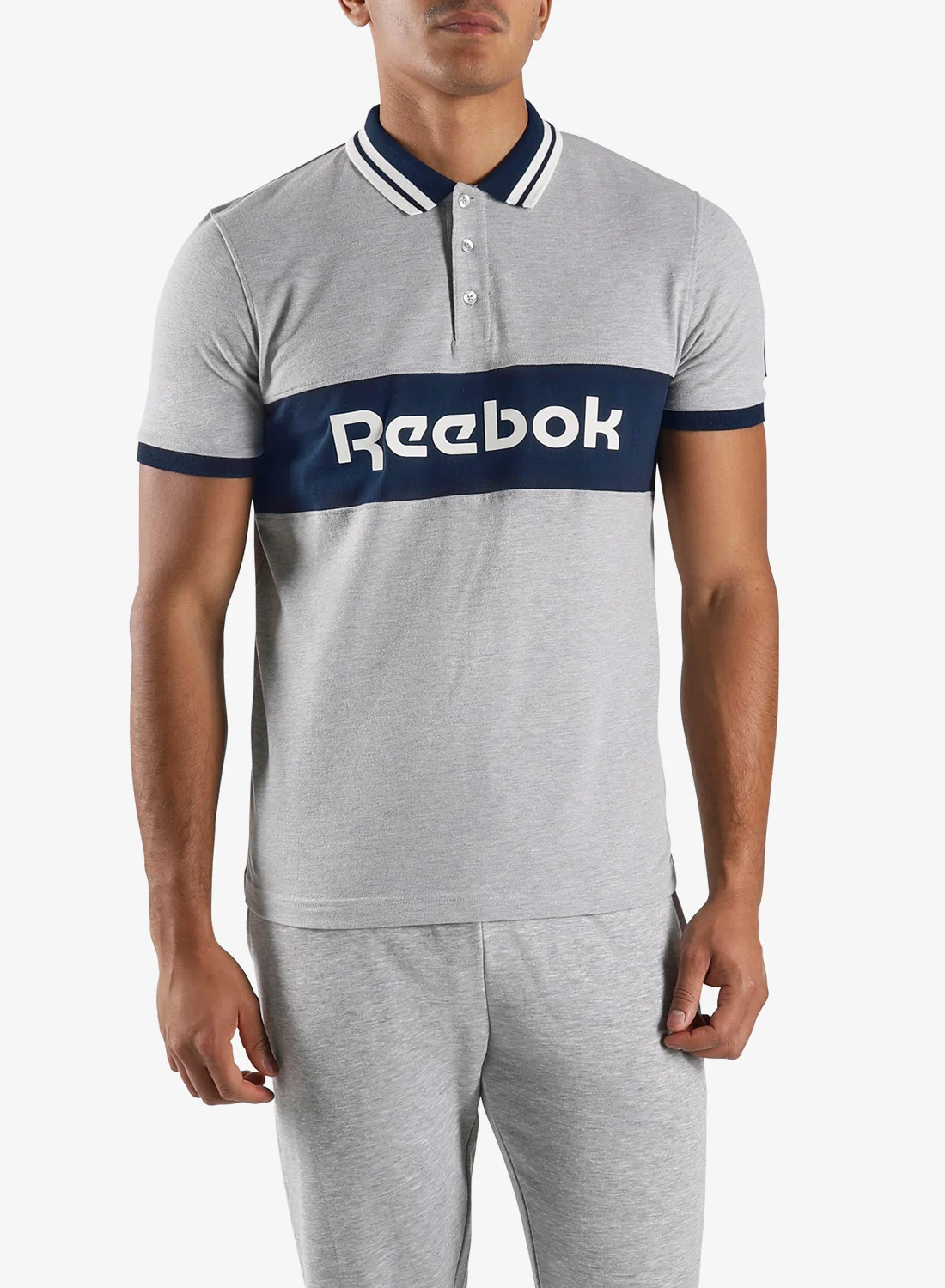 Reebok Lawn Club Polo Shirt Premium Breathable Athletic Wear for Men (White, Large) fmn76