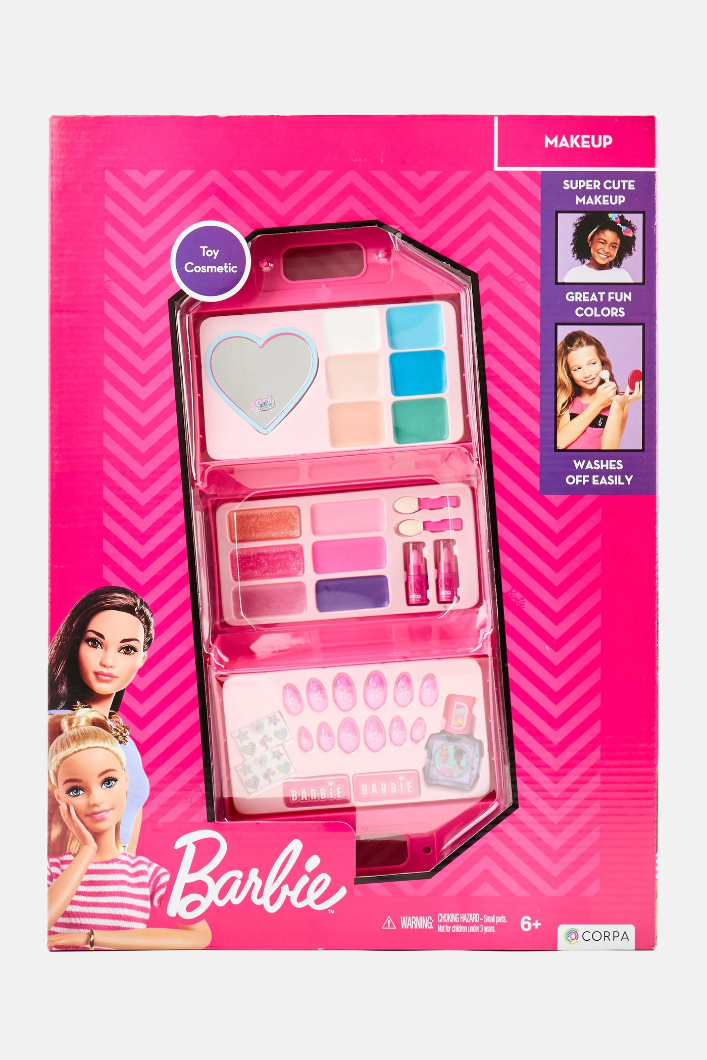 Toys For Less Fashion Doll Handbag Cosmetic Set (Kids, Pink, 25 cm x 20 cm) 5ipt1