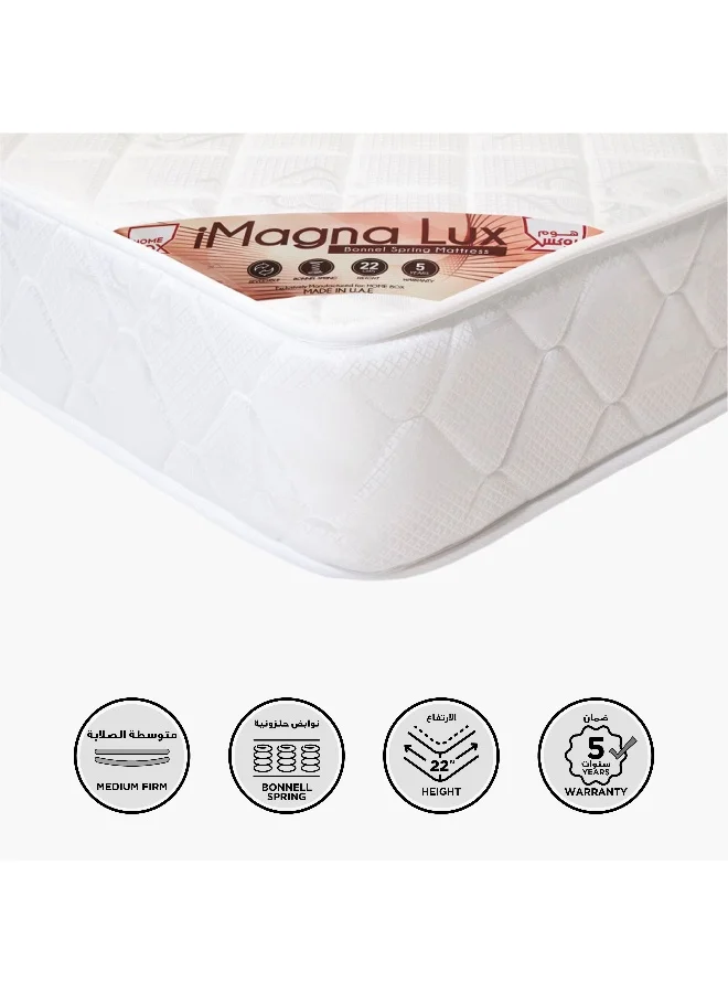 Home Box iMagna Lux High Resilience Foam Bonnell Spring Mattress (120x200x22 cm) xuxpb