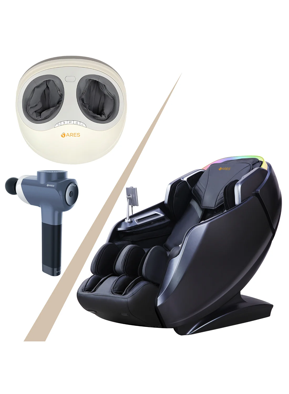 ARES Professional Eye Massager with Heat and Vibration Therapy (Premium Portable Device) abl84