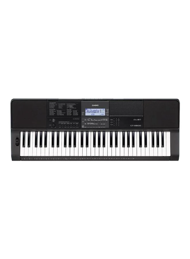 Premium 61-Key Digital Keyboard with Touch Response and 600 Built-in Tones (Beginner Friendly, Black) 7k8wb