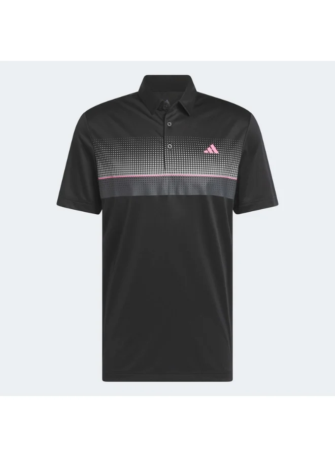 Sport Performance Chest Logo Polo Shirt Premium Breathable Fabric (Black, Adult) hmid6
