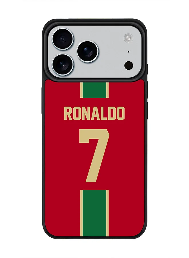 Stylizedd Magnetic Protective Case for Smartphone 17 Pro Max, Slim Polycarbonate Cover with Football Portugal Design (17 Pro Max) jdn7j