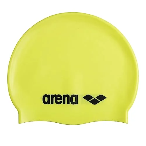 Premium Soft Silicone Swim Cap for Intensive Training and Racing (Light Yellow, One Size) 0fpon