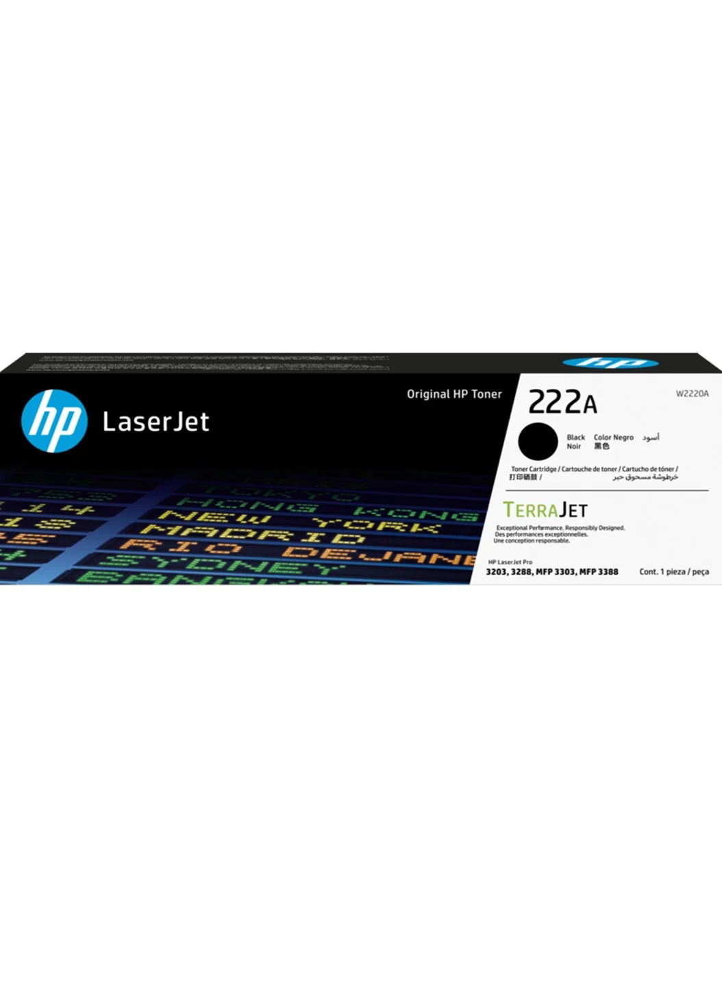 Premium Black Laser Toner Cartridge (222A) High-Yield Printing Supply for Professional Office Printers 9bcxk